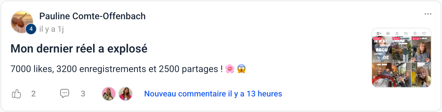 Témoignage de Pauline : mon dernier réel a explosé