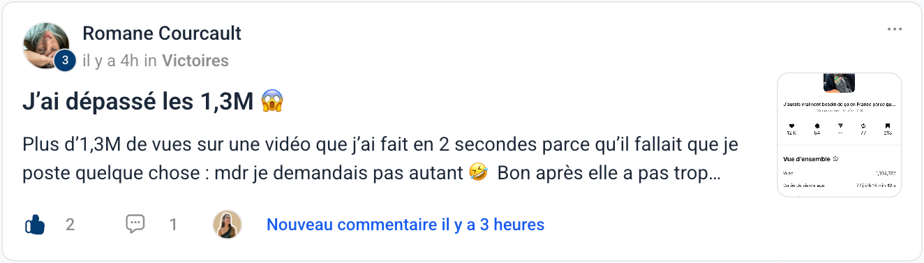 Témoignage de Romane : j'ai dépassé les 1,3M de vues
